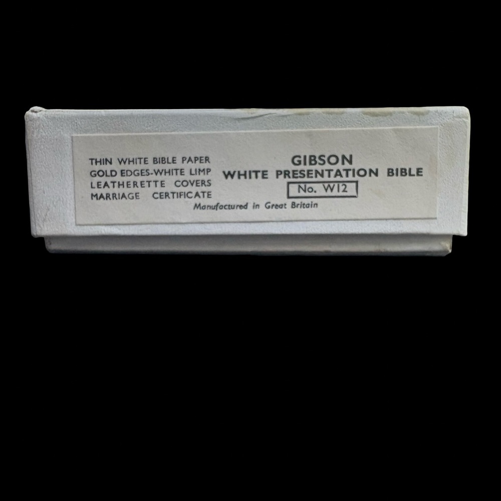 Boxed Gibson King James Bible 1959